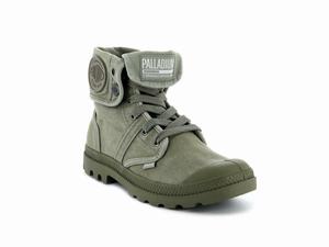 Palladium Férfi Vászon Bakancs - Pallabrouse Baggy Zöld | 752GXERDV